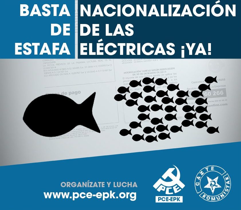 Movilizaciones el 21 de diciembre por la nacionalización de las empresas eléctricas