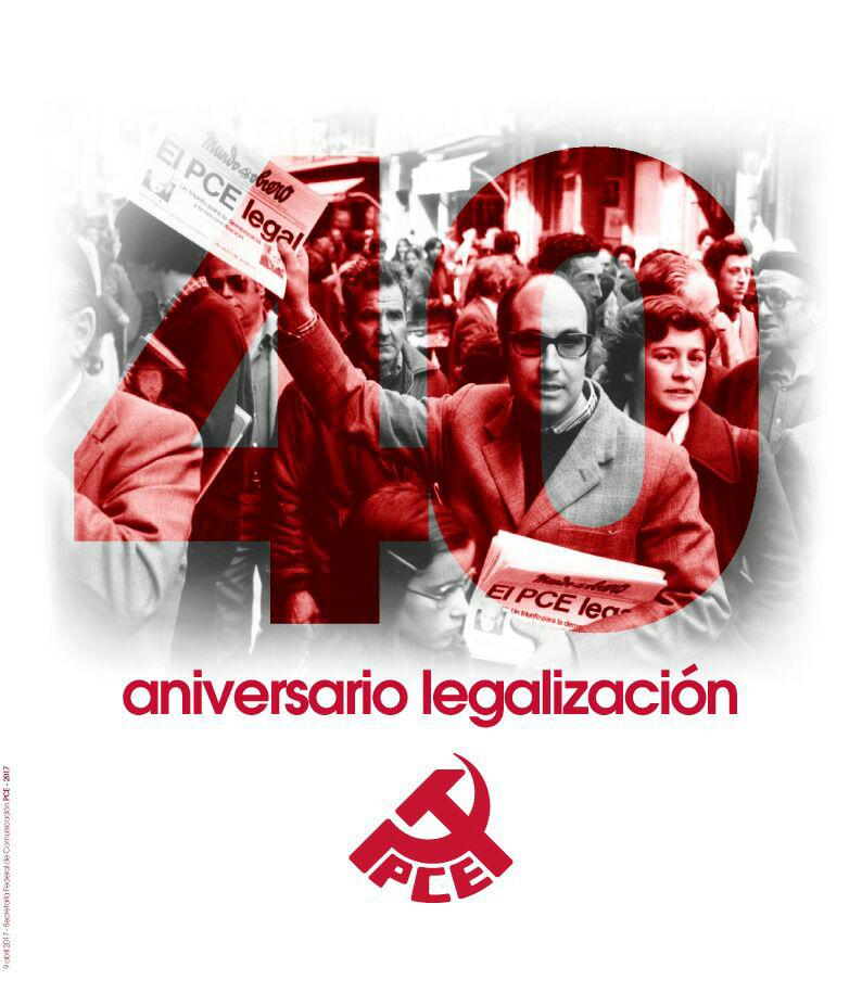 40 años de la legalización del PCE. Lo celebramos en el día de la República en Eibar