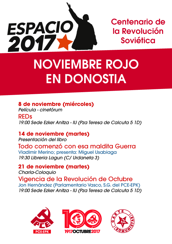 Noviembre Rojo en Donostia «Vigencia de la Revolución de Octubre»