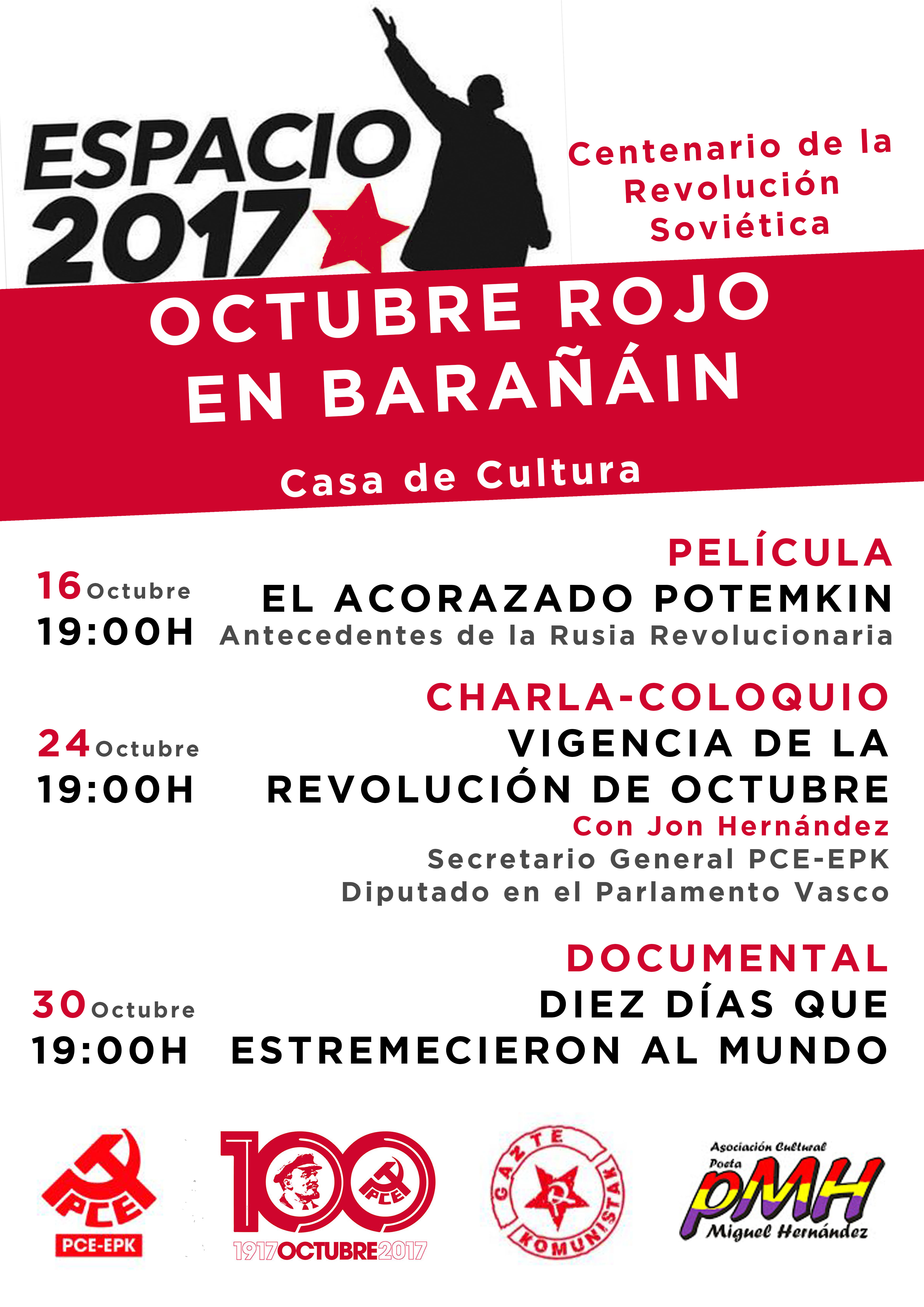 Actos Centenario de la Revolución de 1917 en Barañáin (Navarra)