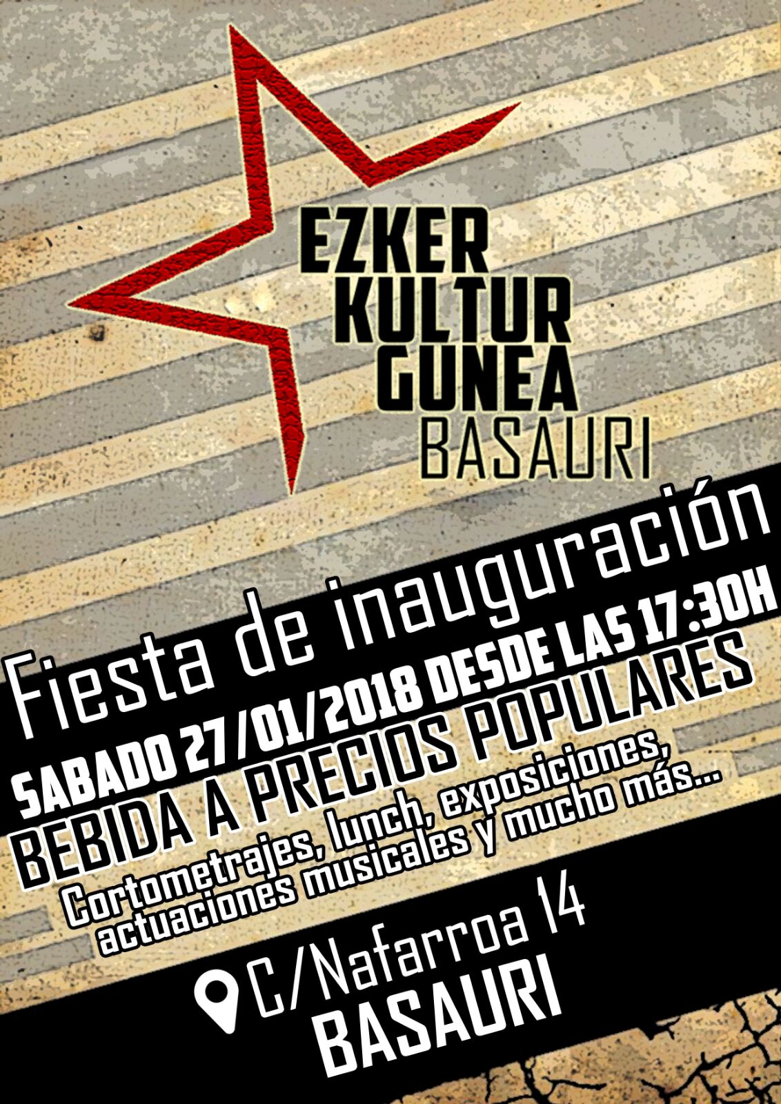 Ezker Kultur Gunea: Irekitze Jaia. Inauguración del Ezker Kultur gunea de Basauri