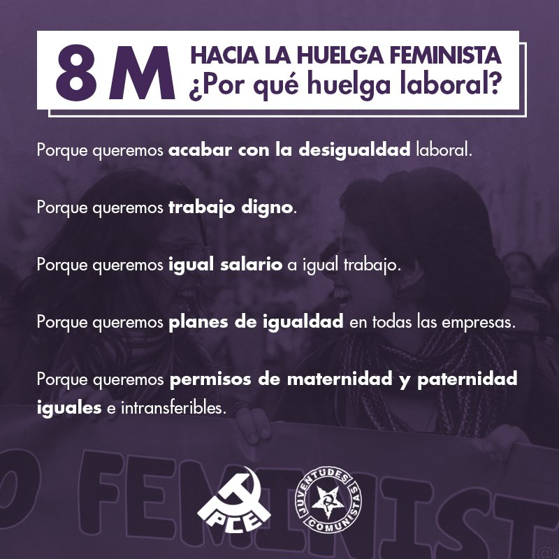 La lucha contra la brecha salarial, un paso más camino a la Huelga Feminista del 8 de Marzo