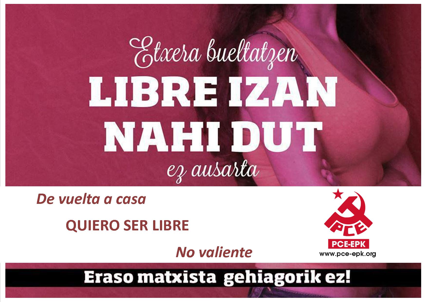 El Partido Comunista de Euskadi-EPK condena la violación de una menor en Donostia