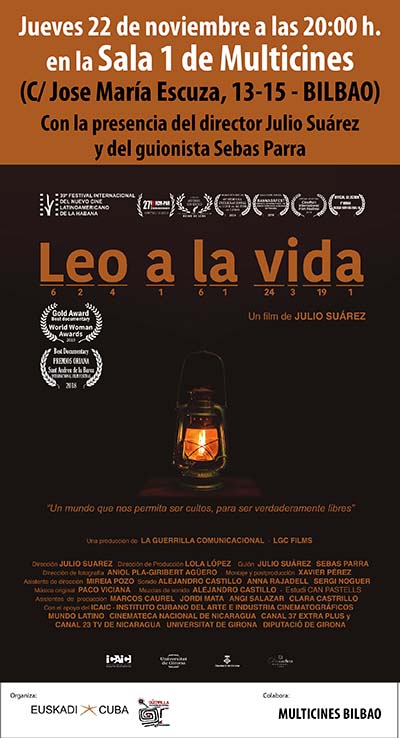 Presentación de documental «Leo a la vida» sobre Leonela Relys, pedagoga cubana creadora del método “Yo sí puedo”, que ha conseguido la alfabetización de más de diez millones de personas en 130 estados del mundo.