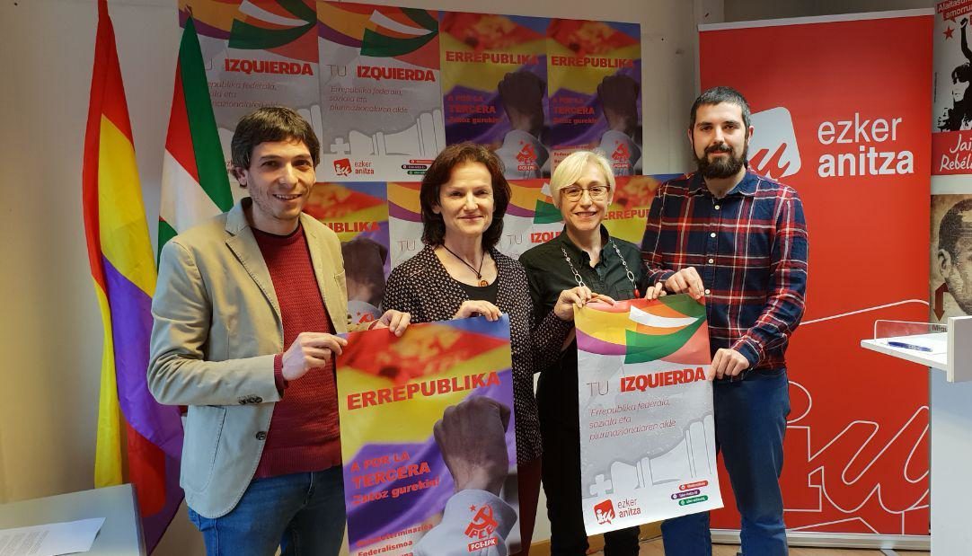 Ezker Anitza-IU y PCE-EPK anuncian actos conmemorativos por la Segunda República en los que participará Alberto Garzón
