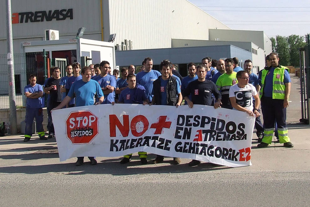 El PCE-EPK Navarra muestra su apoyo a la plantilla de la planta de TRENASA de Castejón y exige un Plan de Industrialización que combata las deslocalizaciones industriales y cree empleo de calidad.