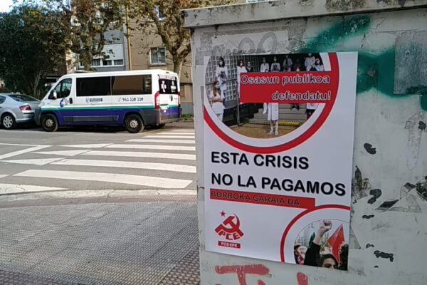 Frente a la propaganda del Gobierno Vasco respaldemos las movilizaciones en Osakidetza, en los Servicios Sociales y en el sector de los cuidados de Euskadi.
