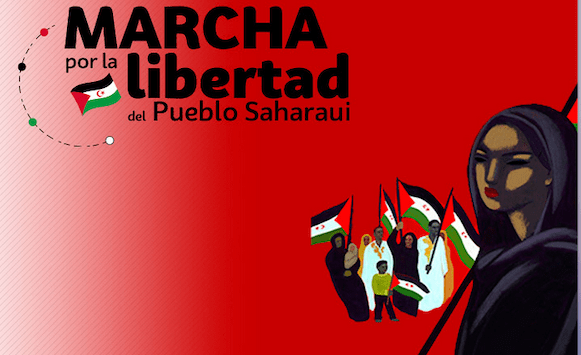 Marcha por la libertad del Pueblo Saharaui. Columnas Euskadi y Navarra.