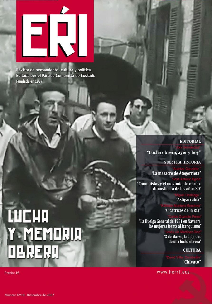 El nuevo número de la revista EŔI en los quioscos: Lucha y memoria obrera.