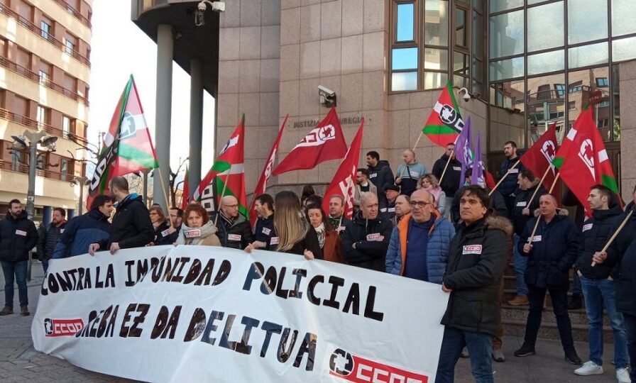 El PCE-EPK denuncia la persecución a sindicalistas por parte de Gobierno Vasco y Ertzaintza por protestas durante el conflicto del metal de Bizkaia.