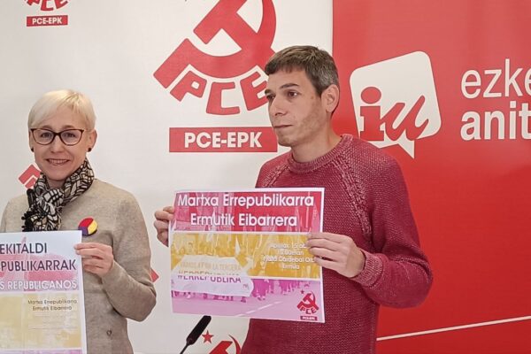 El PCE-EPK realizará actos republicanos en Eibar e Iruña el sábado 15 de Abril.