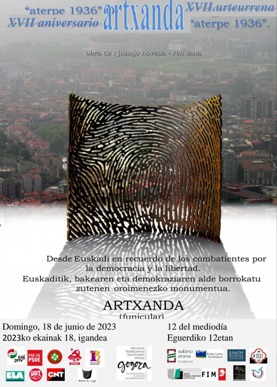 Omenaldia gudariei eta milizianoei. 86 aniversario de la defensa de Bilbao.