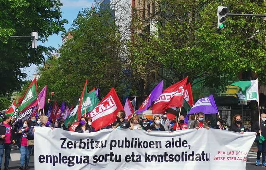 El PCE–EPK respalda la Huelga del sector público en Euskadi ante el deterioro por parte del Gobierno PNV-PSE de los servicios y empleos públicos.
